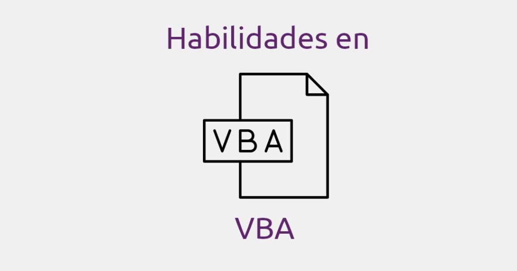 Habilidades VBA: Ejemplos de uso en el currículum